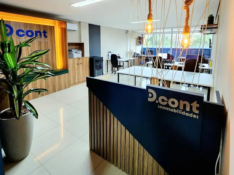 "Escritório da D.CONT Contabilidade em São Paulo – SP, especializado em gestão contábil, fiscal, trabalhista e financeira desde 2016."